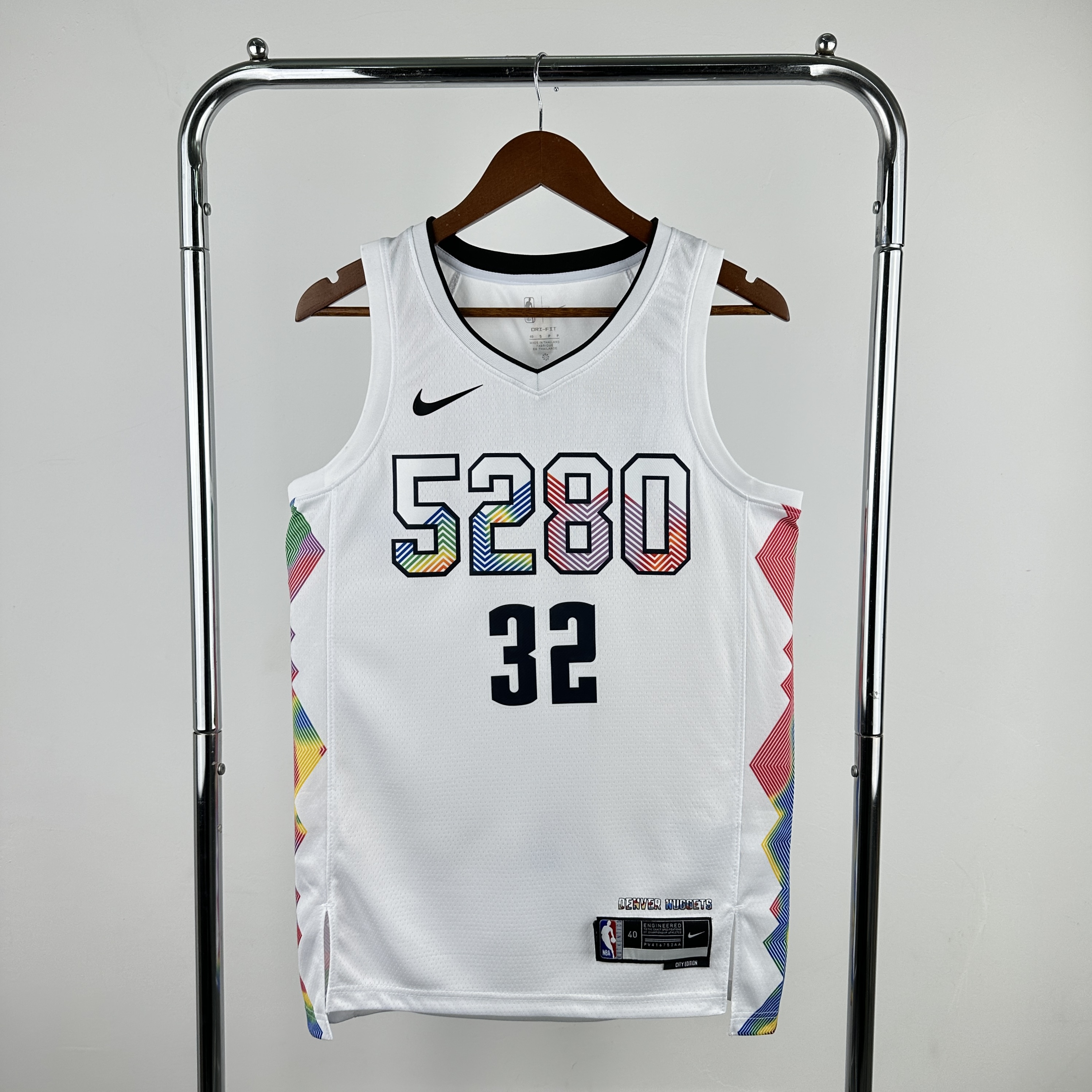 Men Denver Nuggets #32 Gordon Fanatics White City Edition 2024-25 Fast Break Player NBA Jersey->denver nuggets->NBA Jersey